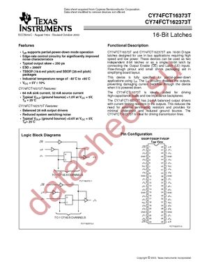 74FCT162373ATPVCG4 datasheet  